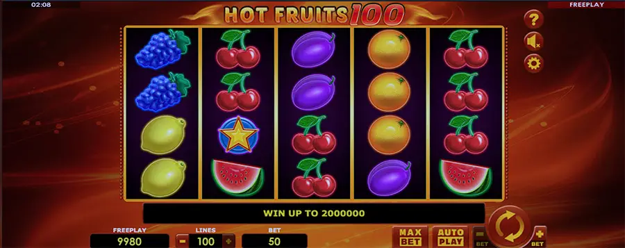 Playing on the mirror hot fruits