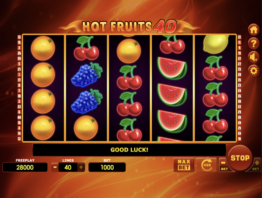 играть в Hot Fruits 40 